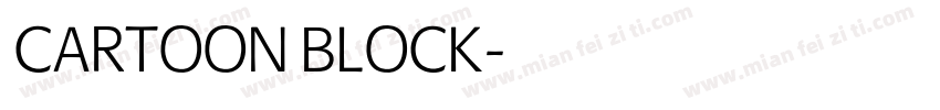 CARTOON BLOCK字体转换